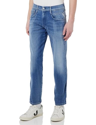 Replay Herren Anbass White Shades Jeans, 010, 28W / 32L von Replay