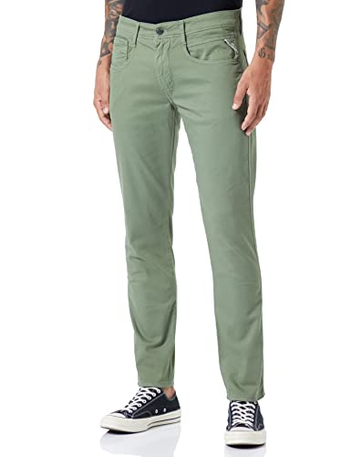 Replay Herren Anbass X-lite Jeans, 850 Army Green, 31W / 32L EU von Replay