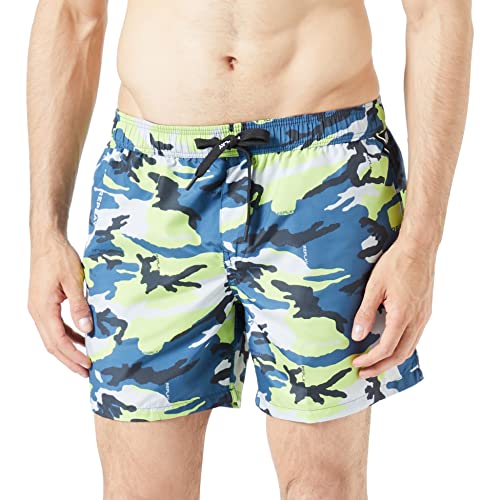 Replay Herren Badehose Kurz, Camouflage Logo 010 (Mehrfarbig), L von Replay