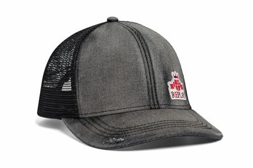 Replay Herren Baseball Cap mit Denim, Schwarz (Washed Black 299), Onesize von Replay