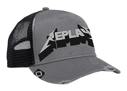 Replay Herren Baseball Cap mit Mesh, Grau (Iron Grey+ Black 1545), Onesize von Replay