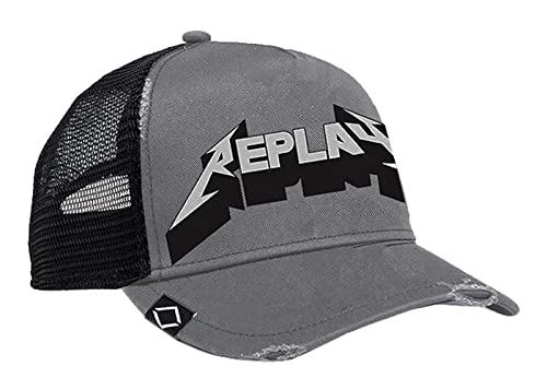 Replay Herren Baseball Cap mit Mesh, Grau (Iron Grey+ Black 1545), Onesize von Replay