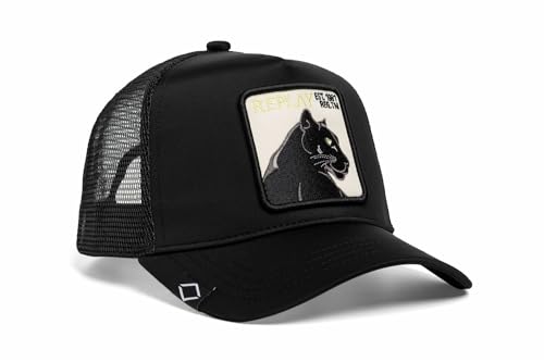 Replay Herren Baseball Cap mit Neopren, Black 098 (Schwarz), Onesize von Replay