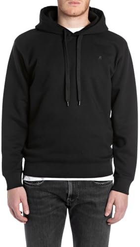 Replay Herren M3103 Kapuzenpullover, 098 Black, XXL EU von Replay