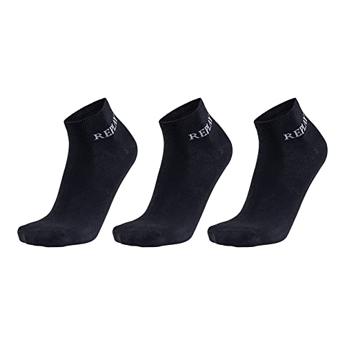 Replay Herren Basic Socken, Black/Castlerock, 43/46 von Replay