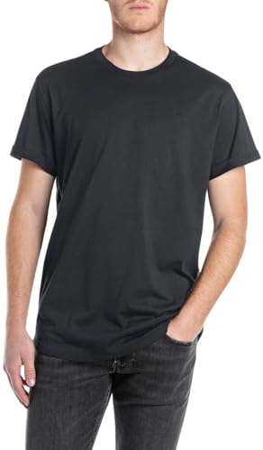 Replay Herren Basic T-Shirt Rundhals Kurzarm, 067 Night Blue, XL Replay Herren Basic T-Shirt Rundhals Kurzarm, 067 Night Blue, XL von Replay