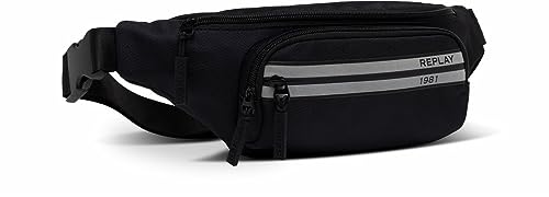 Replay Herren Bauchtasche Recyceltes Material, Schwarz (Black 098), Onesize von Replay