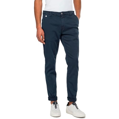 Replay Herren Benni Hyperchino Color Xlite Jeans, 010 Blue, 31W x 30L Replay Herren Benni Hyperchino Color Xlite Jeans, 010 Blue, 31W x 30L von Replay