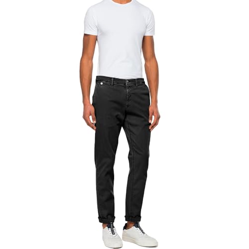 Replay Herren Benni Hyperchino Color Xlite Jeans, 040 Black, 31W x 30L von Replay