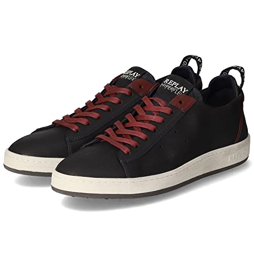 REPLAY Herren Blog City Sneaker, 290 Navy RED, 40 EU von Replay