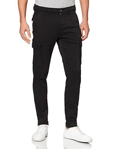 Replay Herren Cargo-Hose Jaan Slim-Fit Hyperflex mit Stretch, Black 040 (Schwarz), 29W / 34L von Replay