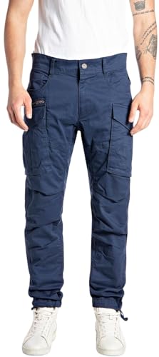 Replay Herren Cargo-Hose Joe Comfort-Fit aus Komfort Baumwolle, Mariner Navy 792 (Blau), 31W / 34L von Replay