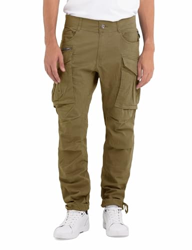 Replay Herren Cargo-Hose aus Komfort Baumwolle, Grün (Weed Green 535), 32W / 32L von Replay