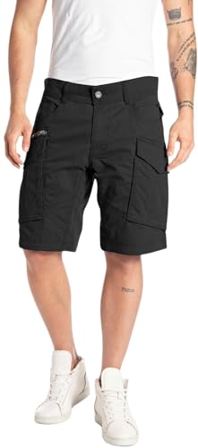 Replay Herren Cargo-Shorts Joe Short Regular-Fit mit Stretch, Black 098 (Schwarz), 28W von Replay