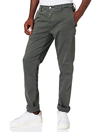 Replay Herren Chino Benni Regular-Fit Hyperflex X-Lite mit Stretch, Military Green 030 (Grün), 28W / 32L von Replay