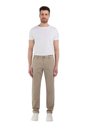 Replay Herren Chino Benni Regular-Fit mit Stretch, Sahara 225-1 (Beige), 33W / 34L von Replay