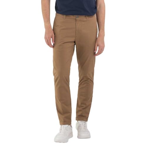 Replay Herren Chino Brad Slim Fit, Safari 989 (Braun), 30W / 32L von Replay
