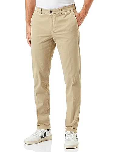 Replay Herren Chino Brad Straight-Fit mit Stretch, Beige (Khaki 597), 32W / 32L von Replay