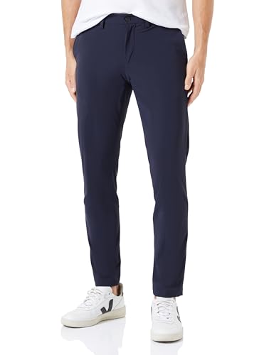 Replay Herren Chino Hose Benni Regular-Fit Hyperflex Hybrid mit Super Stretch, Blau (Midnight Blue 500), 33W / 34L von Replay