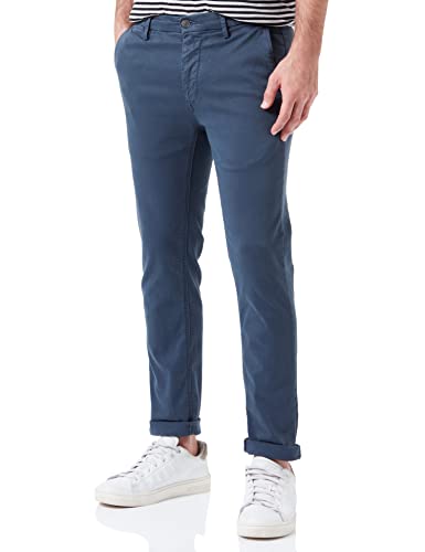 Replay Herren Chino Zeumar Slim-Fit Hyperflex X-Lite mit Stretch, Blue Delavè 783 (Blau), 38W / 32L von Replay