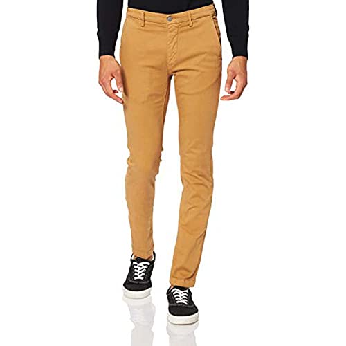 Replay Herren Chino Zeumar Slim-Fit Hyperflex X-Lite mit Stretch, Havana 325 (Beige), 34W / 34L von Replay