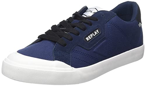 REPLAY Herren College Frame Sneaker, 040 Navy, 46 EU von Replay