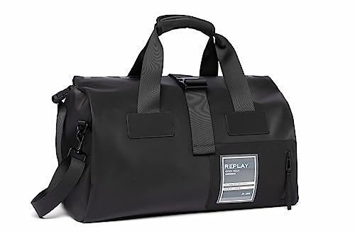 Replay Herren Duffle Bag Tasche Handgepäck, Schwarz (Black 098), Onesize von Replay