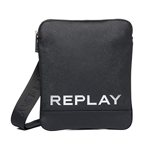 REPLAY Herren FM3488 Umhängetasche, 098 Black von Replay