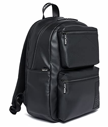 REPLAY Herren FM3591 Rucksack, 098 Black von Replay