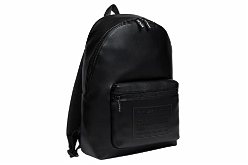 Replay Herren Rucksack aus Kunstleder, Black 098 (Schwarz), Onesize von Replay