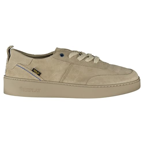 REPLAY Herren FRANK Sneaker, 002 BEIGE, 41 EU von Replay