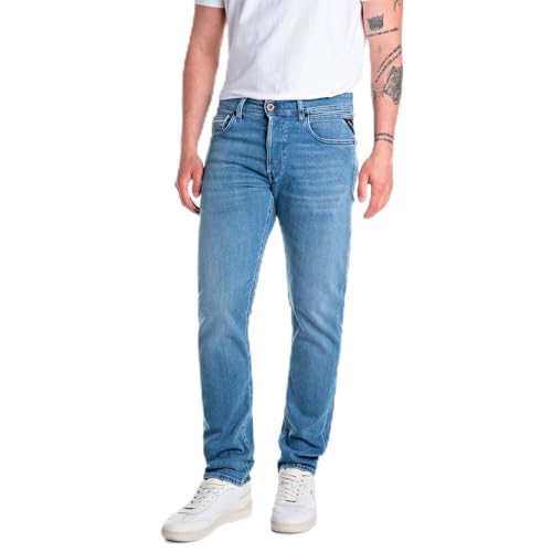 Replay Herren Grover Touch Jeans, 009 MEDIUM Blue, 31W x 30L von Replay