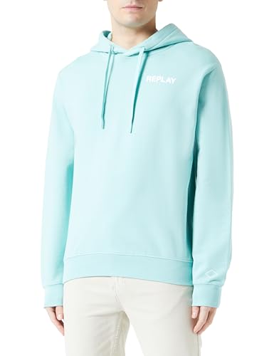 Replay Herren Hoodie mit Kapuze, Jade Green 189 (Grün), XXL von Replay