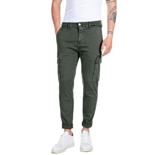 Replay Herren Jaan Jeans, 030 Military Green, 32W x 30L Replay Herren Jaan Jeans, 030 Military Green, 32W x 30L von Replay