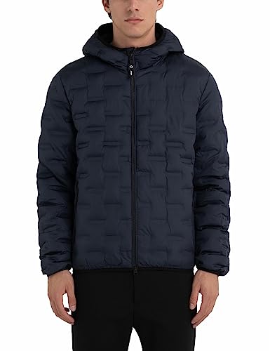 Replay Herren Jacke Winterjacke mit Kapuze, Blau (Blue 086), M von Replay