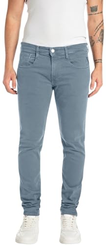 Replay Herren Jeans Anbass Slim-Fit, Blau (Smoked Azure 586), 33W / 34L von Replay