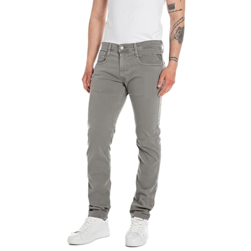 Replay Herren Jeans Anbass Slim-Fit, Medium Grey 176 (Grau), 33W / 30L von Replay