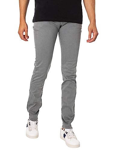 Replay Herren Jeans Anbass Slim-Fit Hyperflex Colour X-Lite mit Stretch, Clay 773 (Grau), 32W / 34L von Replay