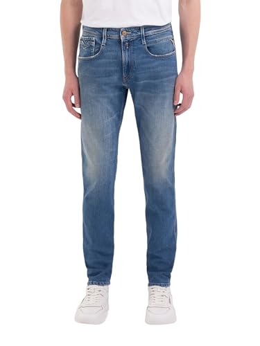 Replay Herren Jeans Anbass Slim-Fit Original, Medium Blue 009 (Blau), 30W / 30L von Replay