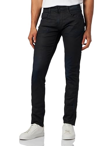 Replay Herren Jeans Anbass Slim-Fit Resin Plus+, Dark Blue 007 (Blau), 30W / 30L von Replay