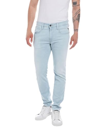Replay Herren Jeans Anbass Slim-Fit X-Lite, Superlight Blue 011 (Blau), 31W / 34L von Replay