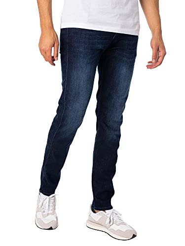 Replay Herren Jeans Anbass Slim-Fit mit Power Stretch, Dark Blue 007-2 (Blau), 30W / 30L von Replay