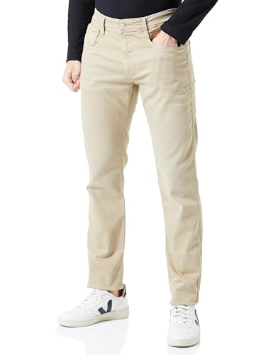 Replay Herren Jeans Anbass Slim-Fit mit Stretch, Braun (Sand 525), W31 x L32 von Replay