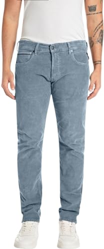Replay Herren Jeans Grover Straight-Fit, Blau (Smoked Azure 586), 32W / 32L von Replay
