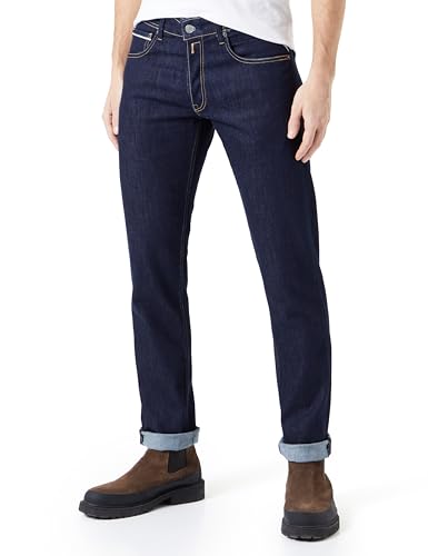 Replay Herren Jeans Grover Straight-Fit, Dark Blue 007-2 (Blau), 29W / 34L von Replay