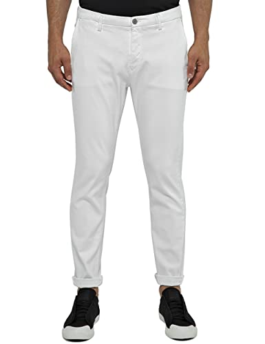Replay Herren Jeans Hyperflex Hyperchino Color X-Lite mit Stretch, Weiß (White 120), 38W / 34L von Replay