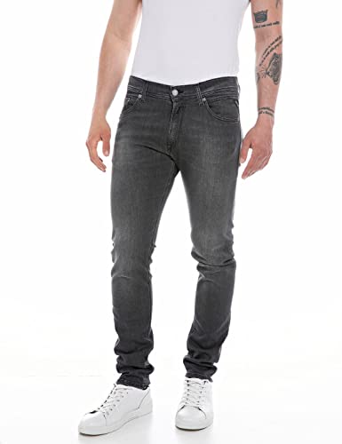 Replay Herren Jeans Jondrill Skinny-Fit mit Power Stretch, Dark Grey 097 (Grau), 30W / 32L von Replay