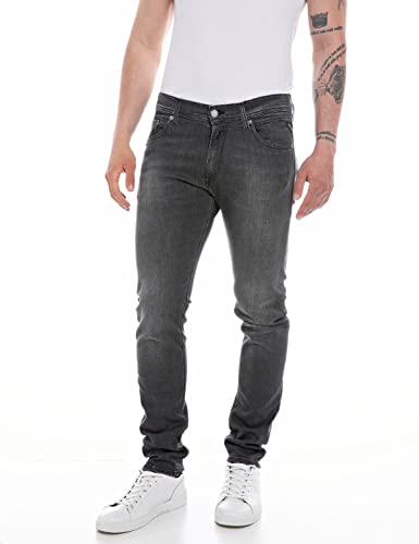 Replay Herren Jeans Jondrill Skinny-Fit mit Power Stretch, Dark Grey 097 (Grau), 31W / 34L von Replay