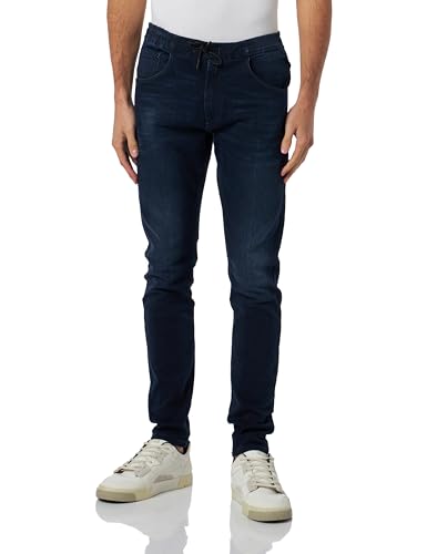 Replay Herren Jeans Milano mit Power Stretch, Dark Blue 007 (Blau), 34W / 32L von Replay