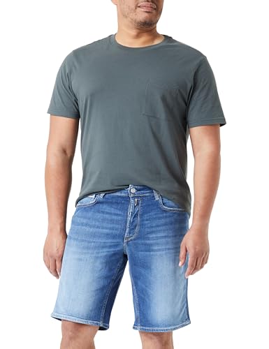 Replay Herren Jeans Shorts Grover Straight-Fit Bio, Medium Blue 009-1 (Blau), 27W von Replay